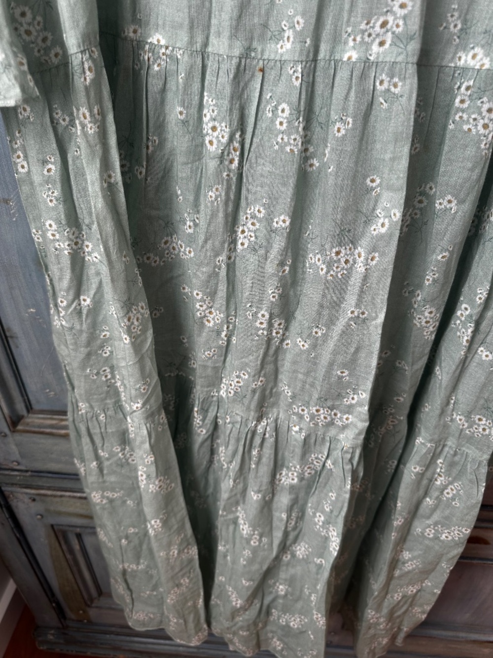 Doen Assam Dress in Sweet Daisy Floral Mint Green Size L - Picture 7 of 13
